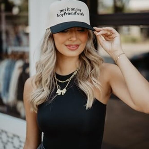 Vintage Trucker Hat Embroidered Snapback Baseball Cap Retro Western Style